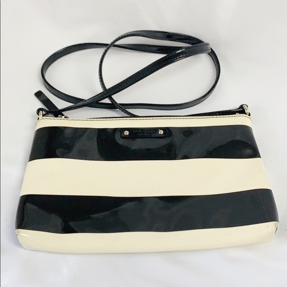kate spade Handbags - KATE SPADE Crossbody Bag Striped Patent Leather